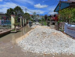 Proyek Semenisasi Gang Gandum Melalui Aspirasi Anggota DPRD Provinsi Riau Hardianto Di Duga Tidak Sesuai RAB