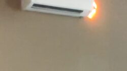 Kabel AC Terbakar Di Dumai Islamic Center