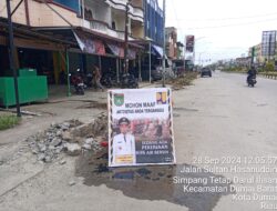 H.Paisal Sedang Cuti, Foto Terpampang Pada Pekerjaan Proyek