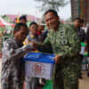 HUT Ke-81 TNI, Lanal Dumai Selenggarakan Aksi Sosial Donor Darah, Bazar Murah dan Pembagian Sembako Bagi Masyarakat Kota Dumai